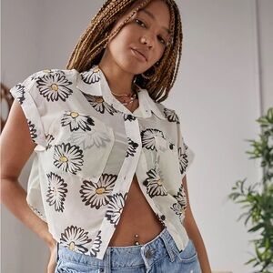 Urban Outfitters Sammi Daisy Button-Down Shirt
